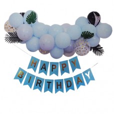 Aranjament Happy Birthday cu frunze