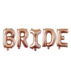 Baloane litere Bride- Roz Gold