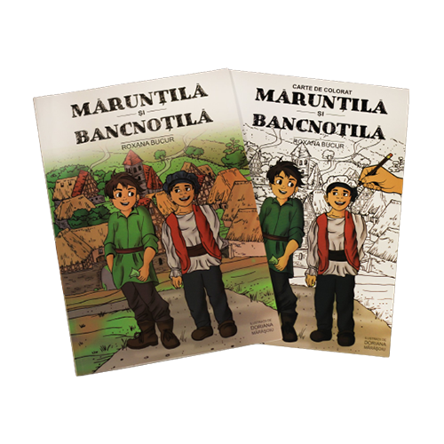 Carte in format tiparit din seria “Educatia financiara incepe acasa” – Maruntila si Bancnotila