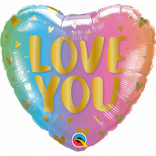 Balon folie inima Love You 45 cm