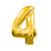 Cifra 4 - Baloane cifre 40 cm Aurii