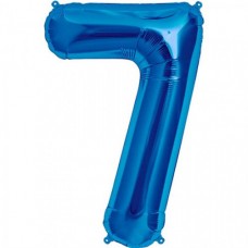 Cifra 7 - Baloane cifre 40 cm Albastre