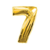 Cifra 7 - Baloane Cifre 80 cm Aurii