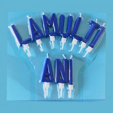 Lumanari bleu tort  La multi ani!