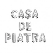 Set baloane folie CASA DE PIATRA - Culoare Silver