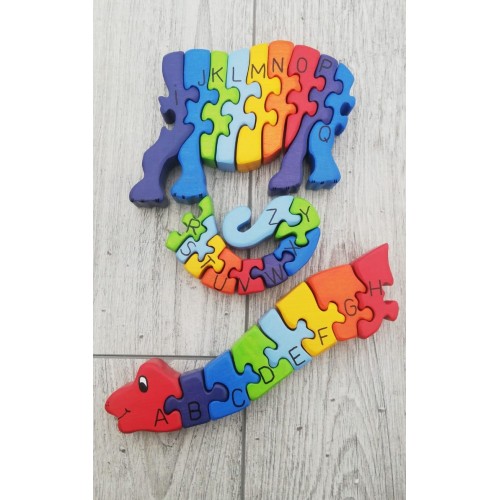 Set puzzle 26 de piese, Dino Alfabet