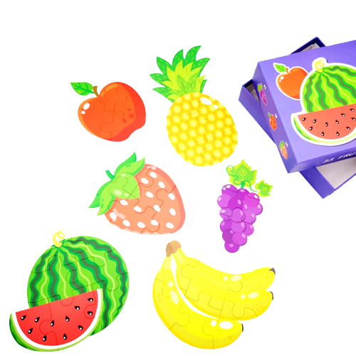 Puzzle din lemn - Fructe
