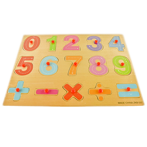 alone Pence Mouthpiece Puzzle din lemn cu cifre: Invatam sa numaram