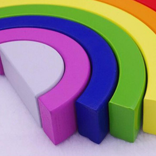 Curcubeu din lemn 7 piese