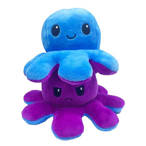 Caracatita de plus reversibila Albastru/Mov