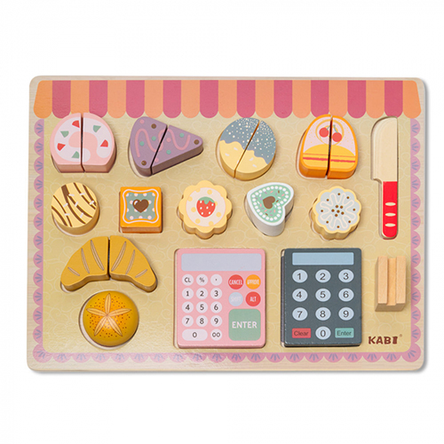 Mini patiserie din lemn -18 piese