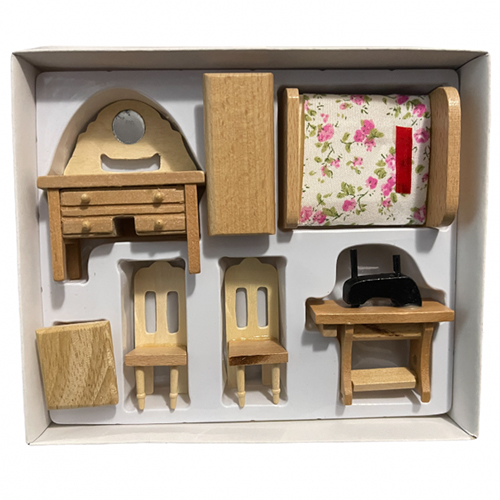 Accesorii din lemn pentru casute de papusi