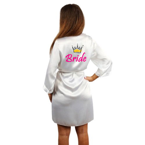 Set halat de mireasa si papuci Bride