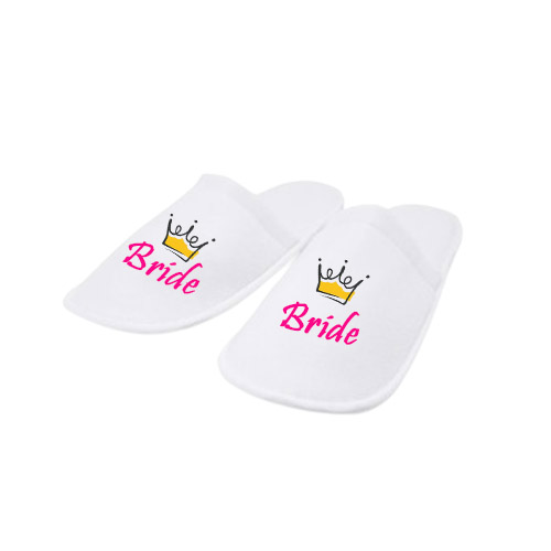 Set halat de mireasa si papuci Bride