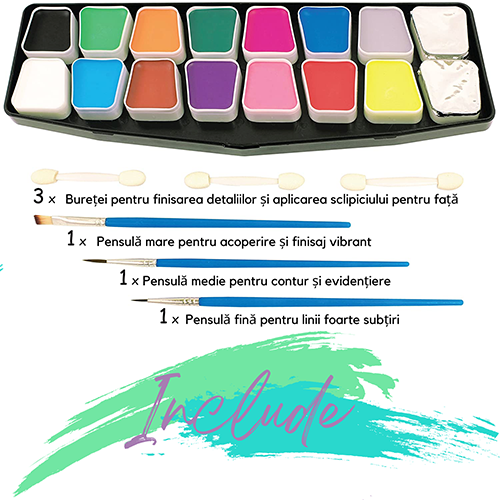 Set Culori Profesionale Facepainting