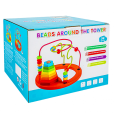 Jucarie motrica - Labirint de lemn si metal