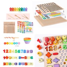 Joc montessori de sortare, asociere si pescuit