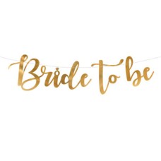 Banner Bride to be auriu