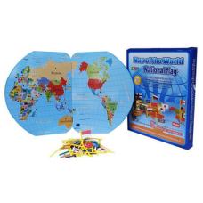 Joc Educational cu Harta Lumii si Steaguri