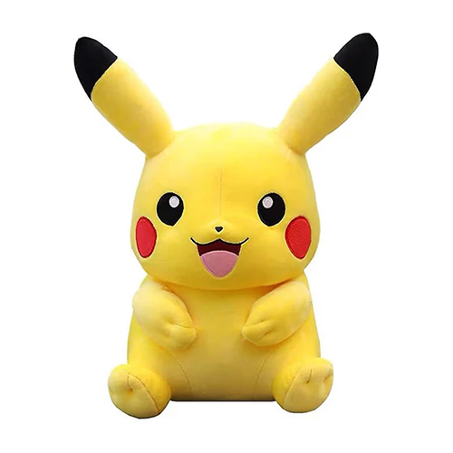 Jucarie de plus Pikachu si carti de joc gold pokemon