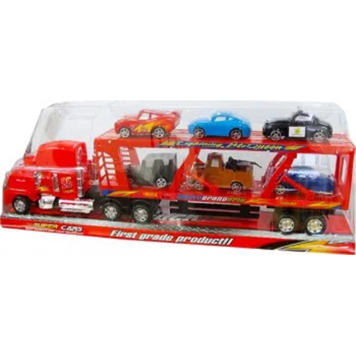 Set CARS Transportatorul Mack cu 6 masinute